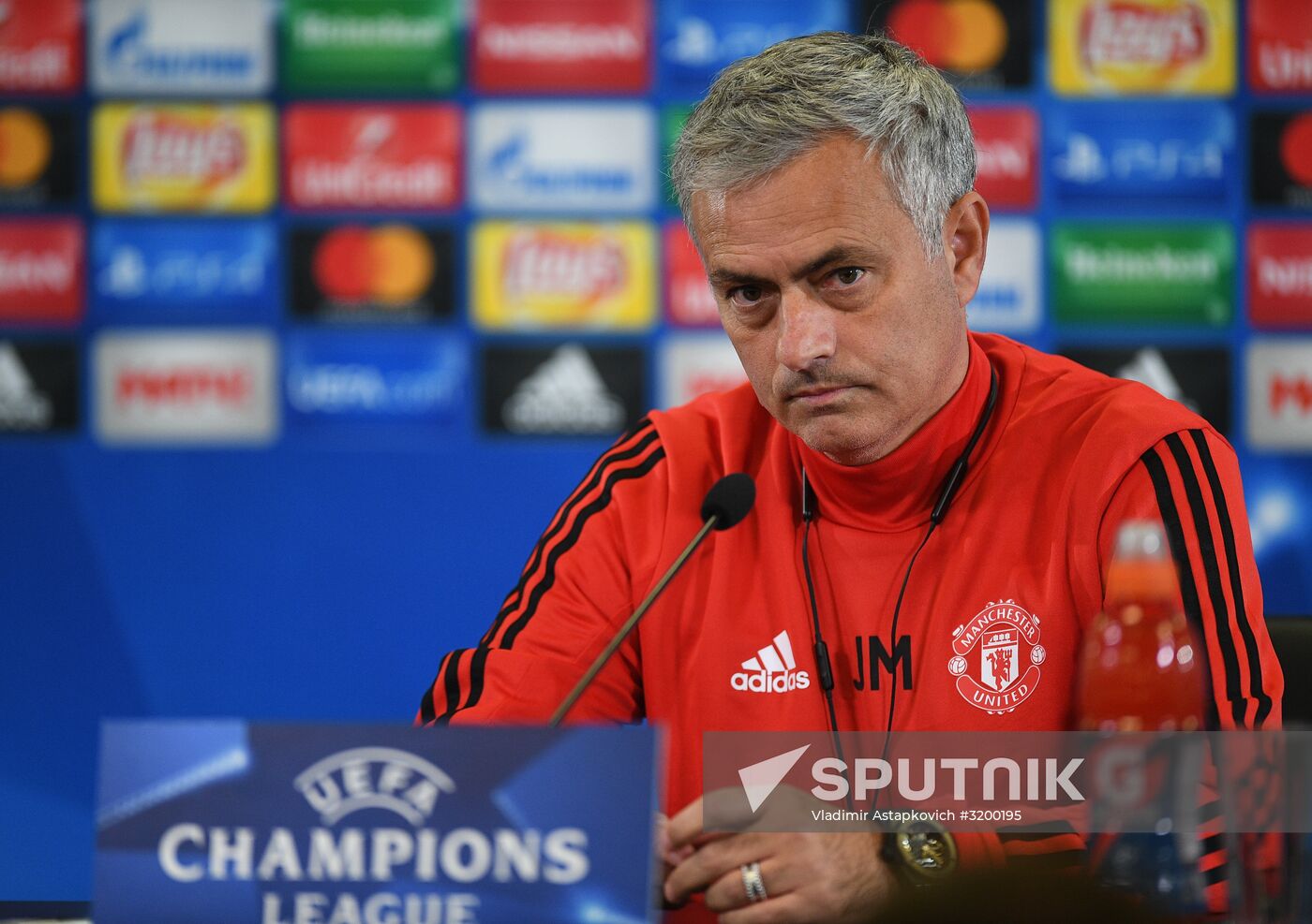 Football. UEFA Champions League. FC Manchester United holds training session