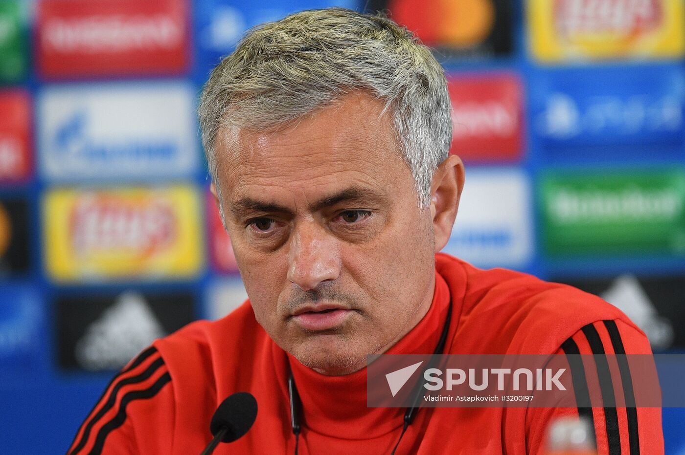 Football. UEFA Champions League. FC Manchester United holds training session