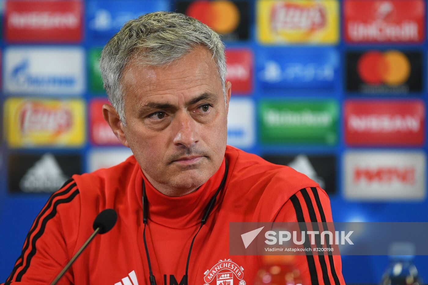 Football. UEFA Champions League. FC Manchester United holds training session