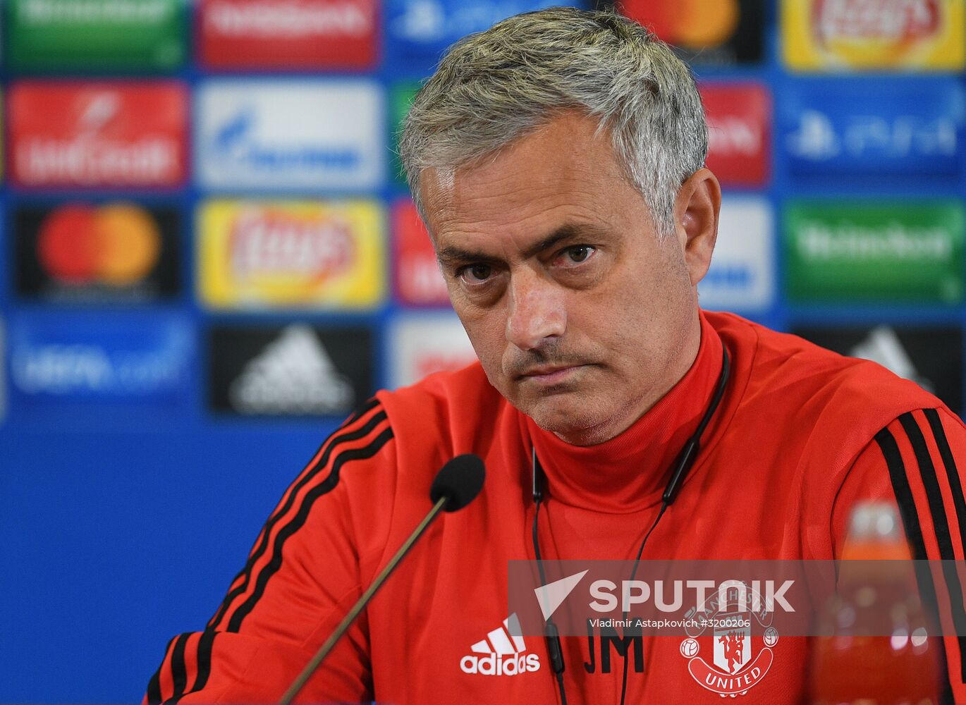 Football. UEFA Champions League. FC Manchester United holds training session