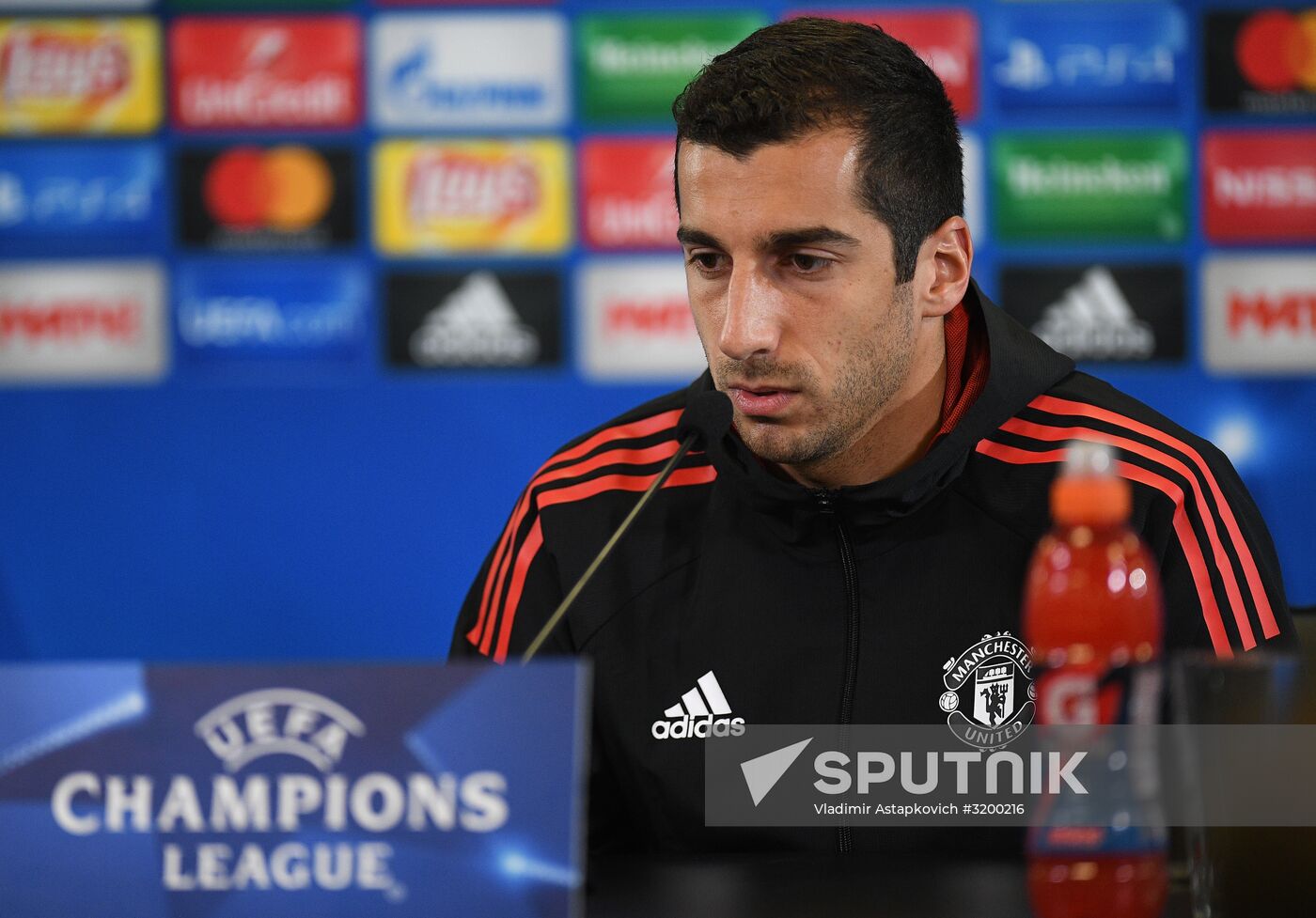 Football. UEFA Champions League. FC Manchester United holds training session
