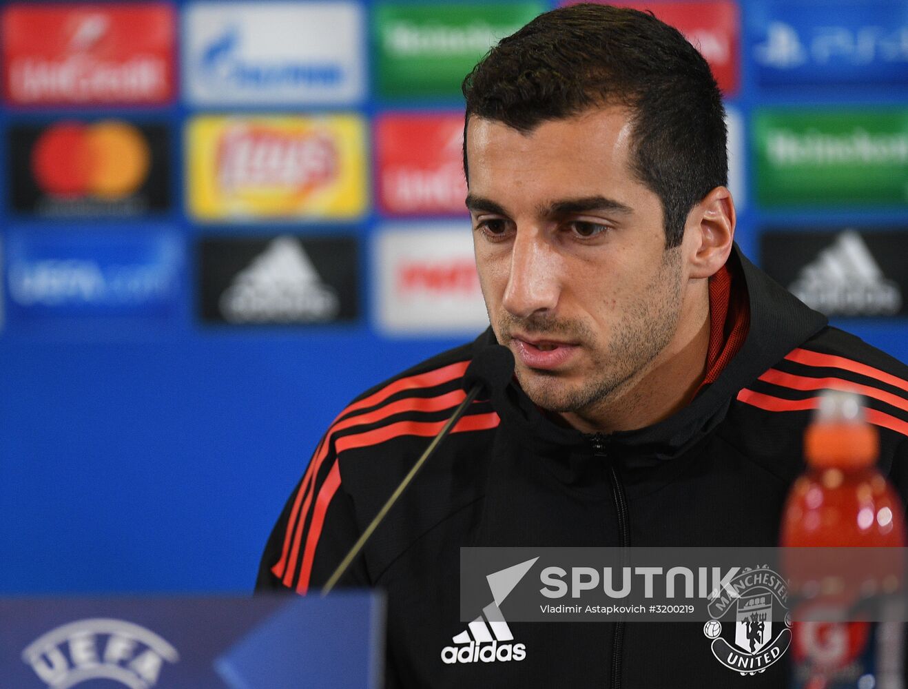 Football. UEFA Champions League. FC Manchester United holds training session