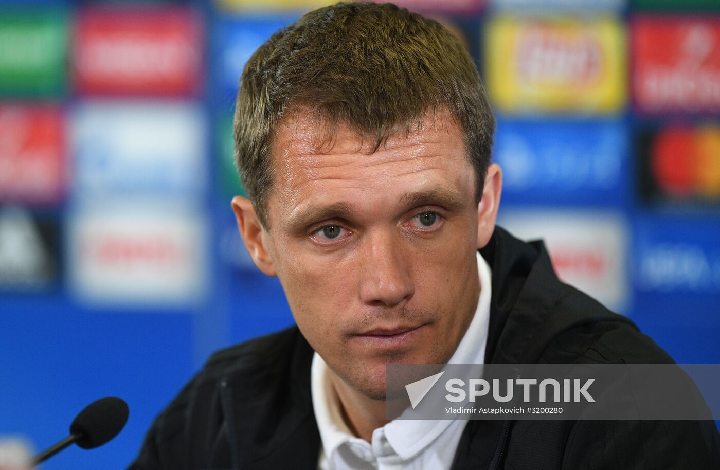 Football. UEFA Champions League. FC CSKA holds training session