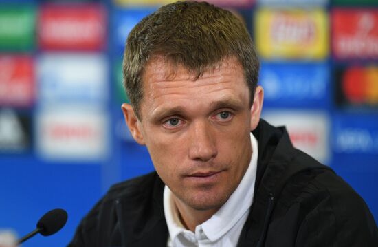 Football. UEFA Champions League. FC CSKA holds training session