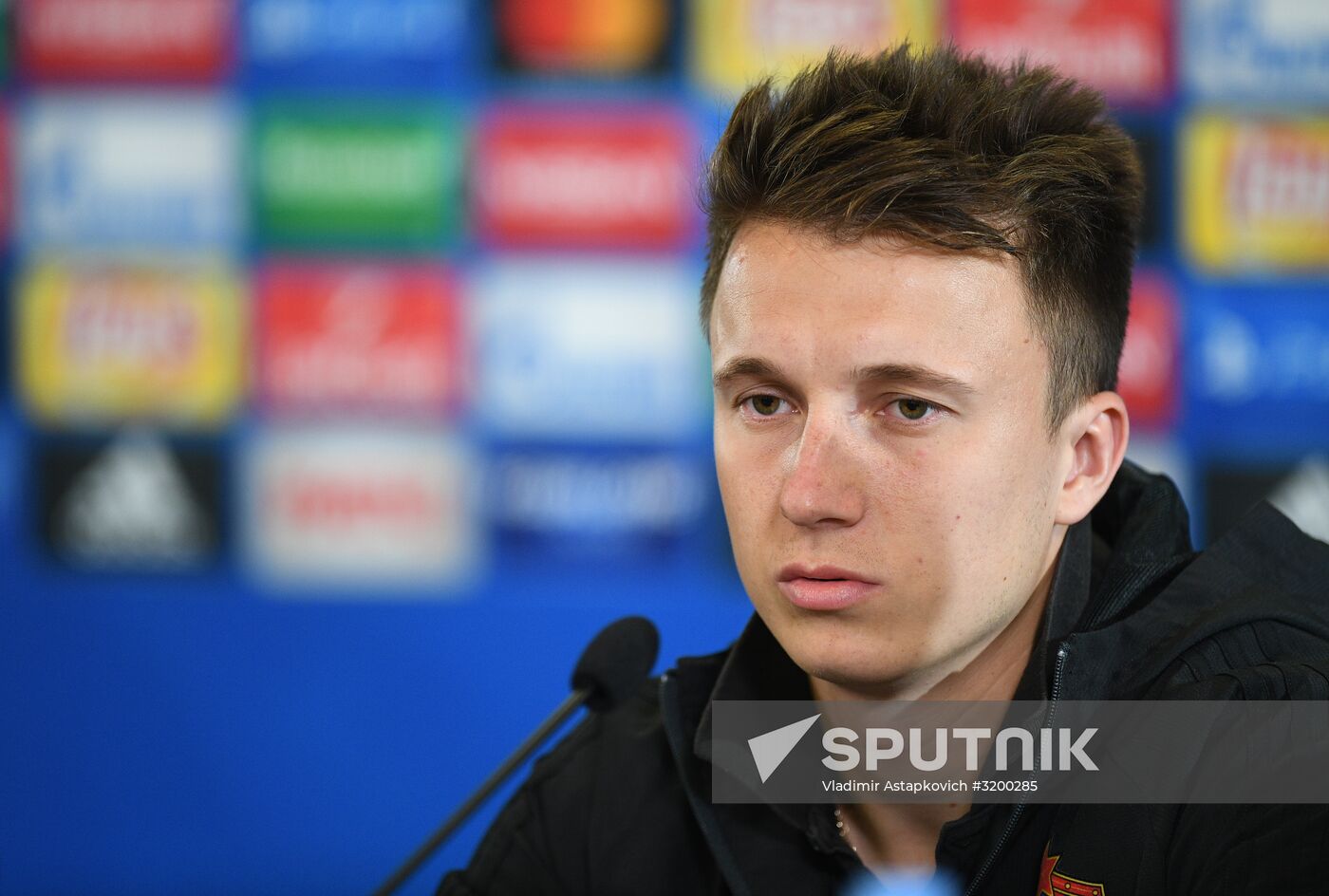 Football. UEFA Champions League. FC CSKA holds training session