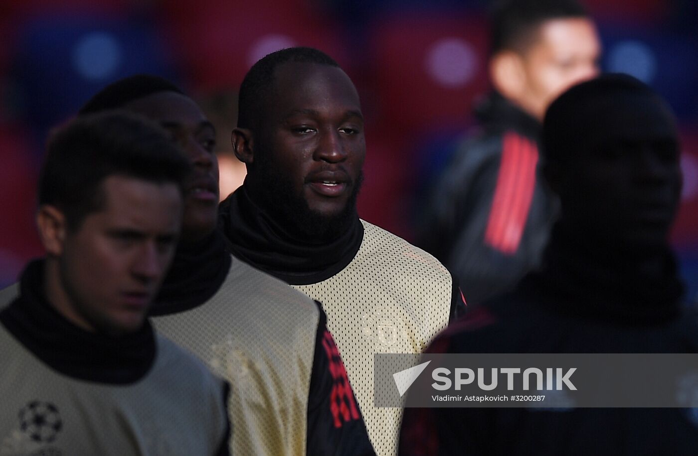 Football. UEFA Champions League. FC Manchester United holds training session