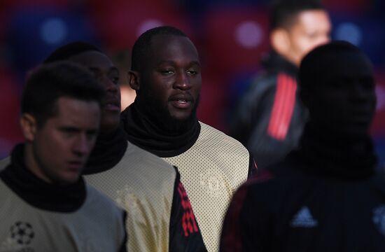 Football. UEFA Champions League. FC Manchester United holds training session