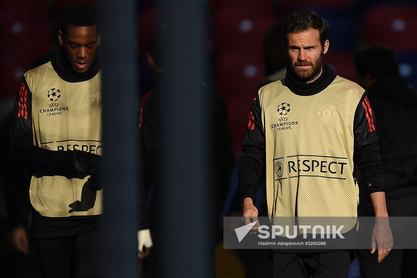 Football. UEFA Champions League. FC Manchester United holds training session
