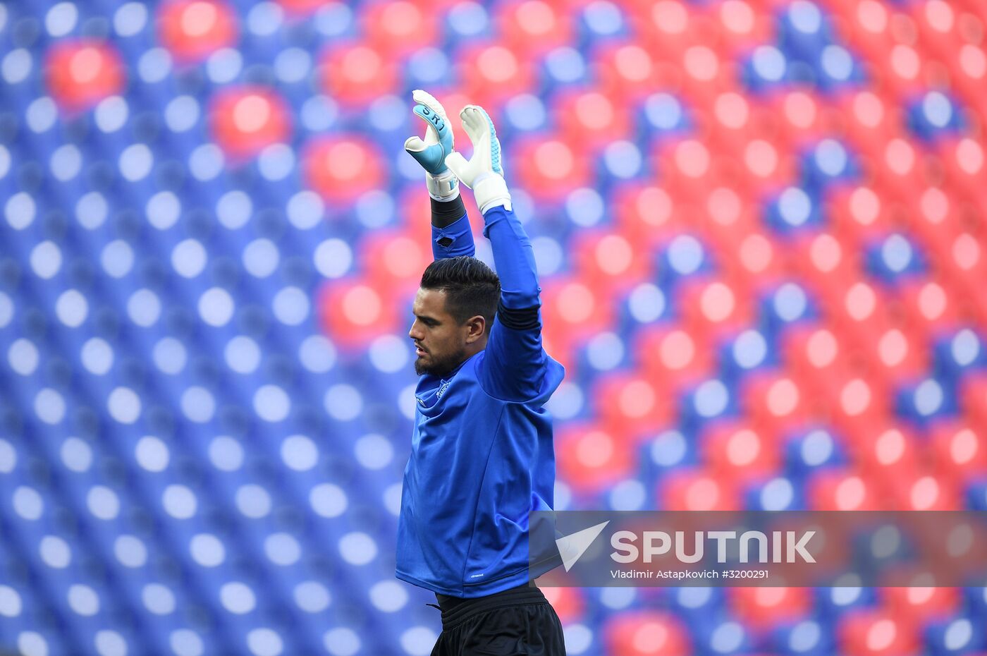 Football. UEFA Champions League. FC Manchester United holds training session