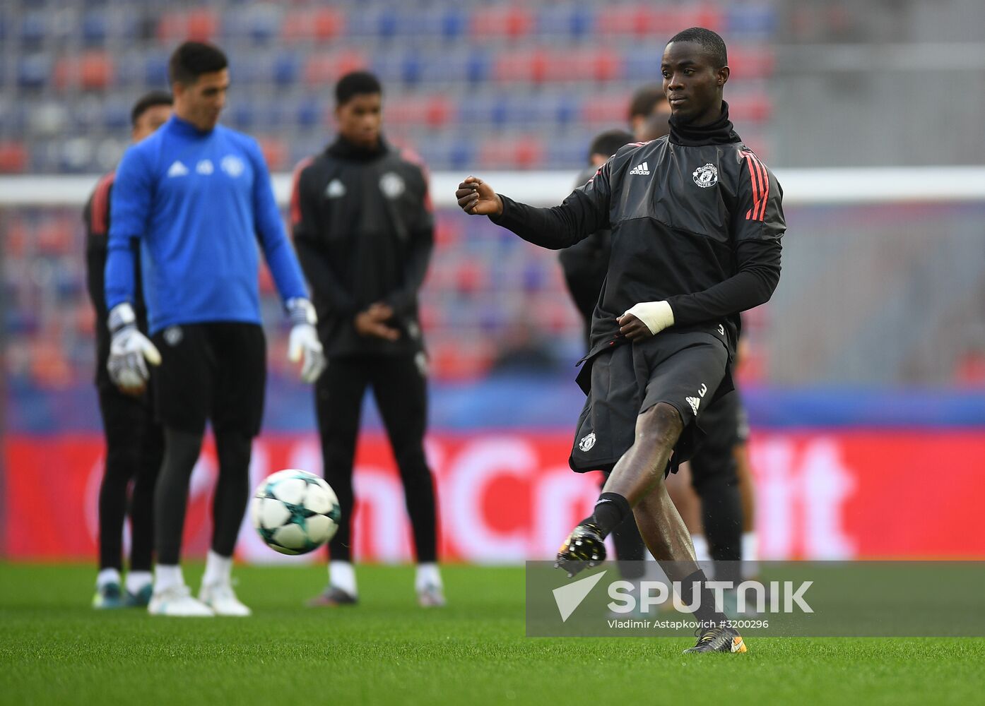 Football. UEFA Champions League. FC Manchester United holds training session