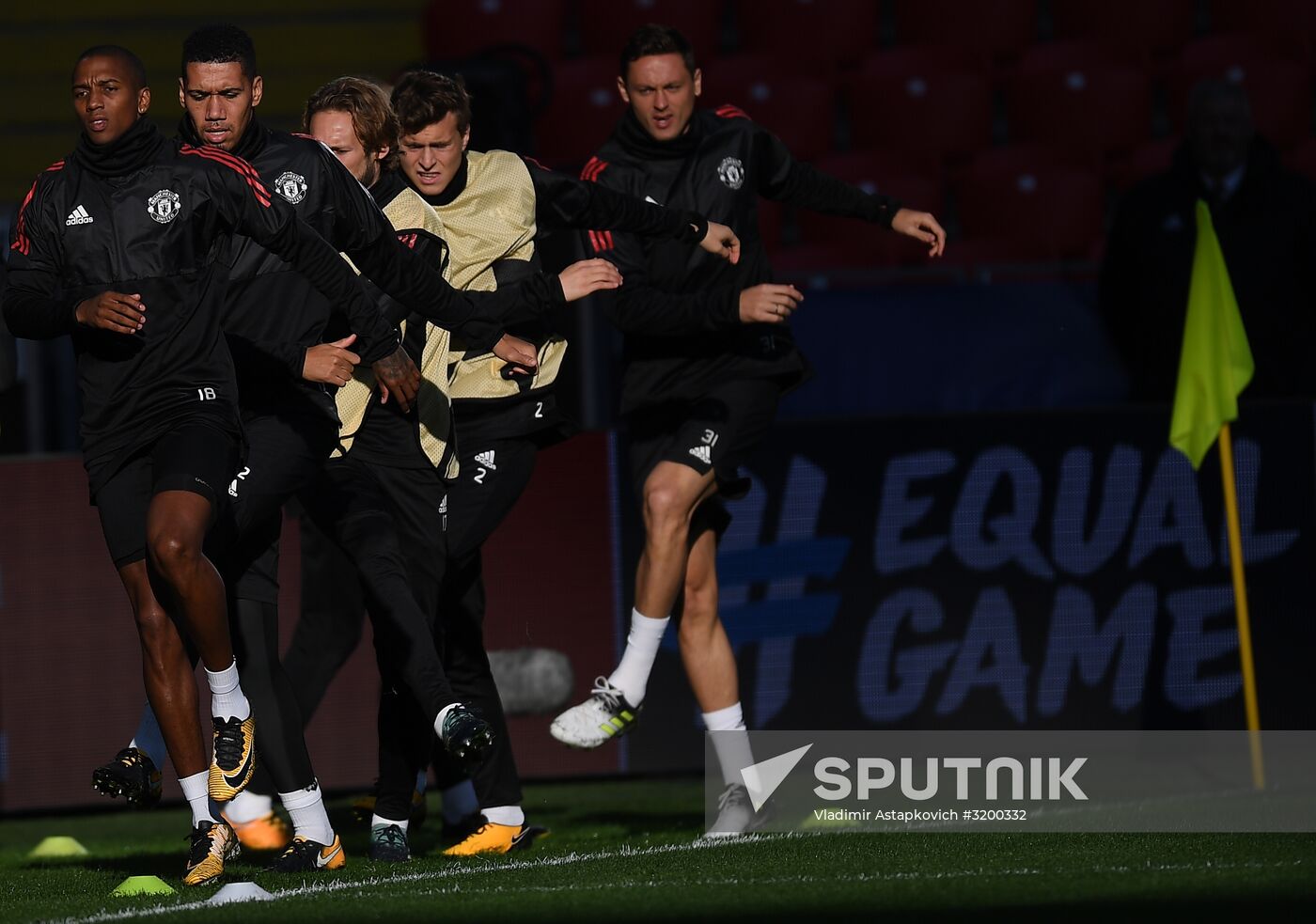 Football. UEFA Champions League. FC Manchester United holds training session