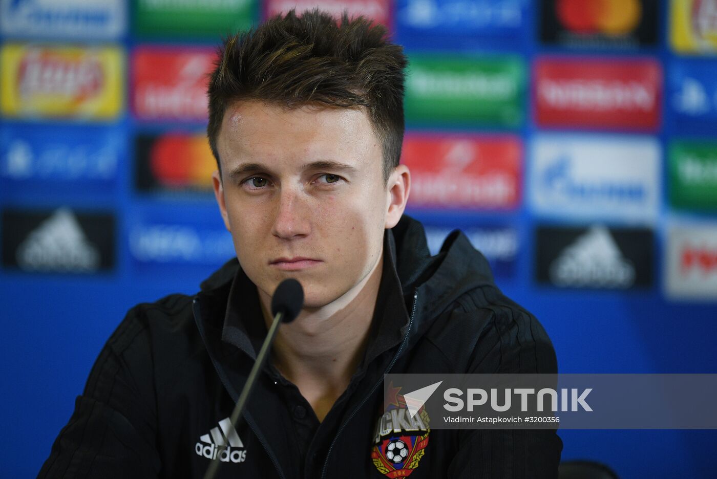 Football. UEFA Champions League. FC CSKA holds training session