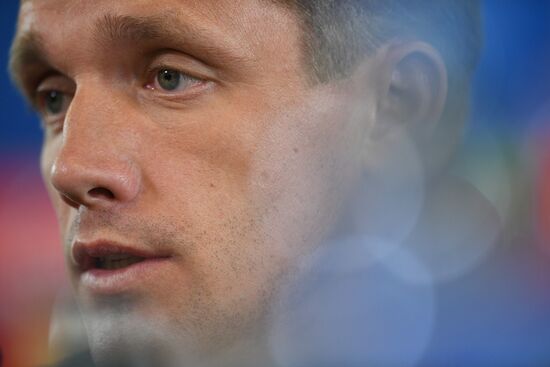 Football. UEFA Champions League. FC CSKA holds training session