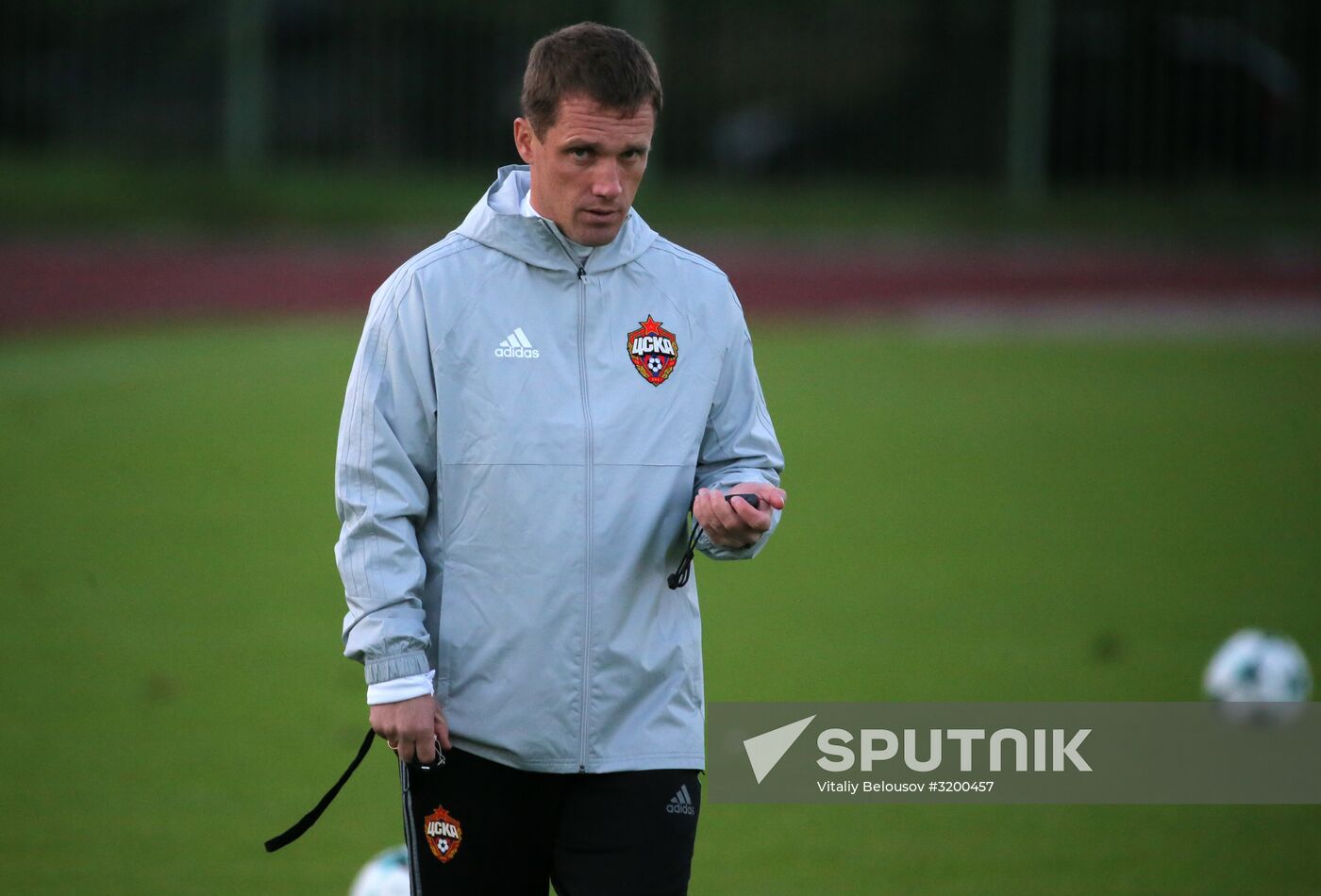 Football. UEFA Champions League. FC CSKA holds training session