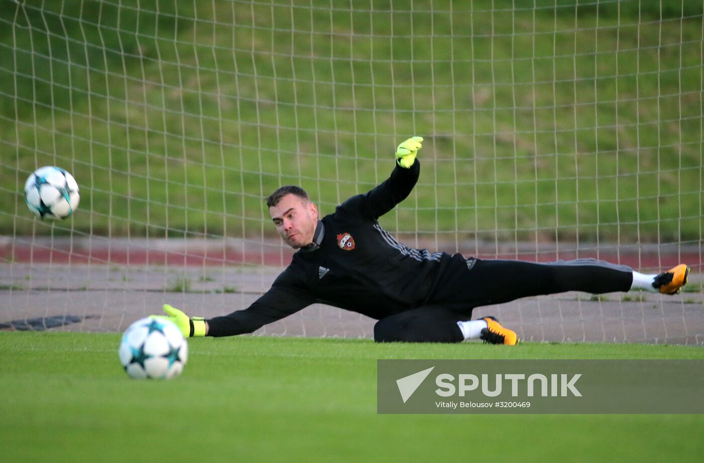 Football. UEFA Champions League. FC CSKA holds training session
