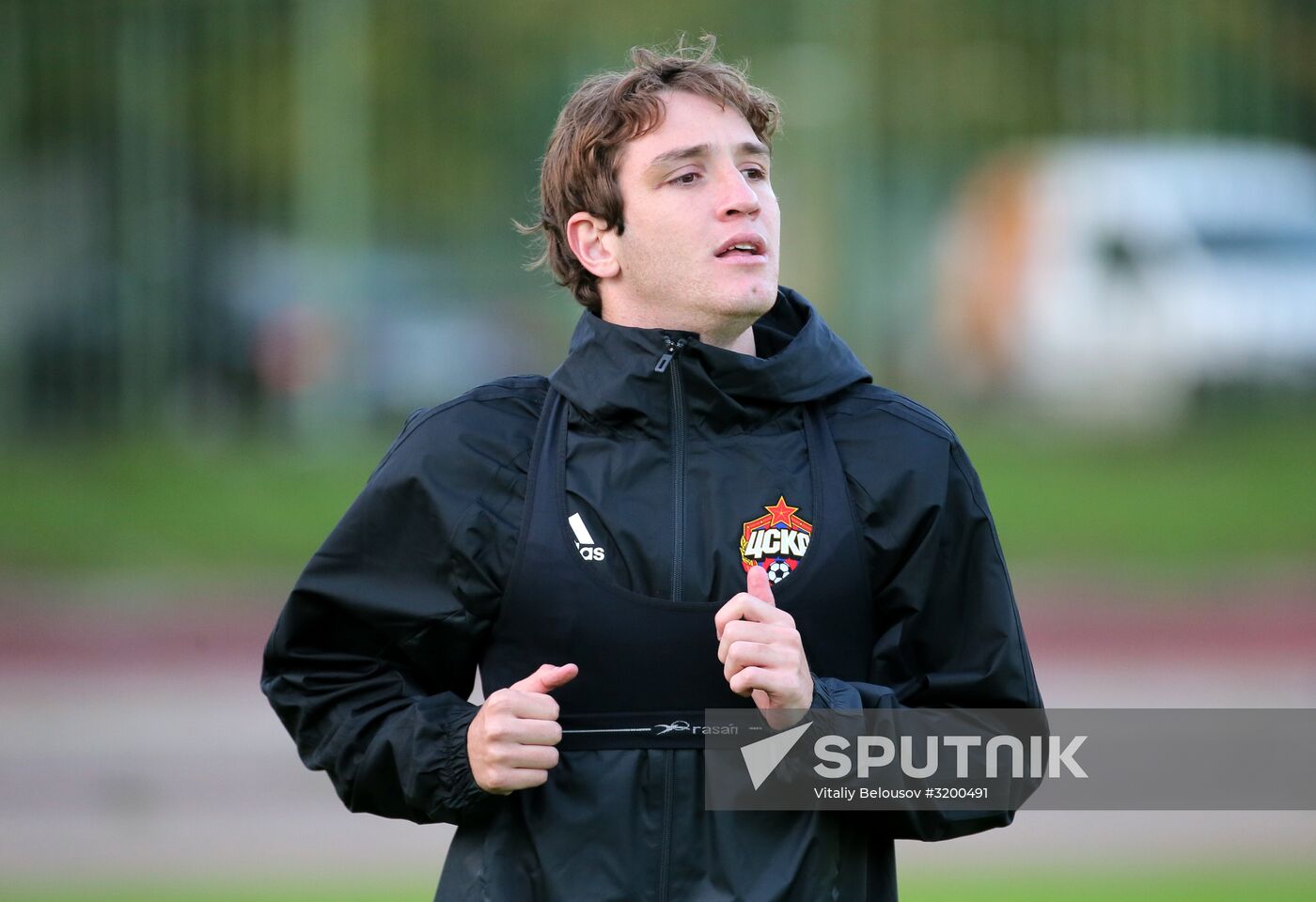 Football. UEFA Champions League. FC CSKA holds training session