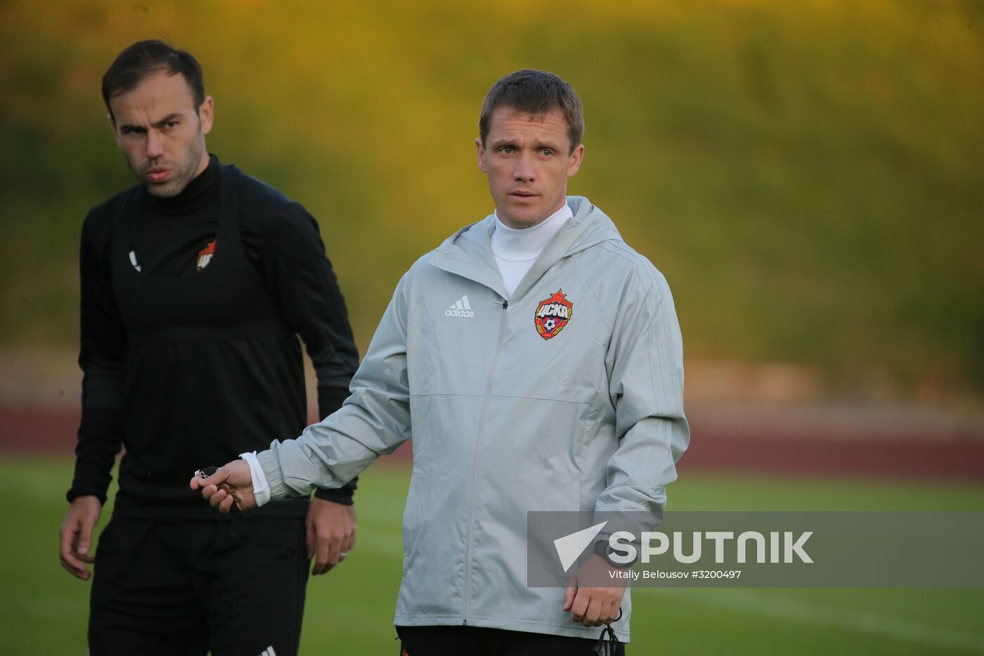 Football. UEFA Champions League. FC CSKA holds training session