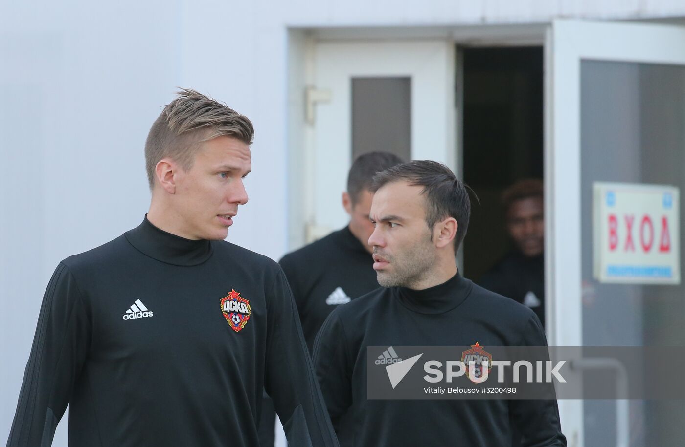 Football. UEFA Champions League. FC CSKA holds training session