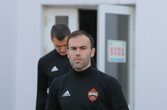 Football. UEFA Champions League. FC CSKA holds training session
