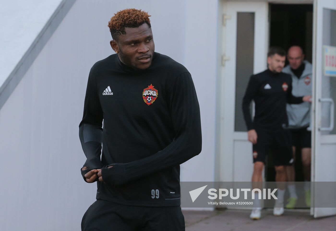 Football. UEFA Champions League. FC CSKA holds training session