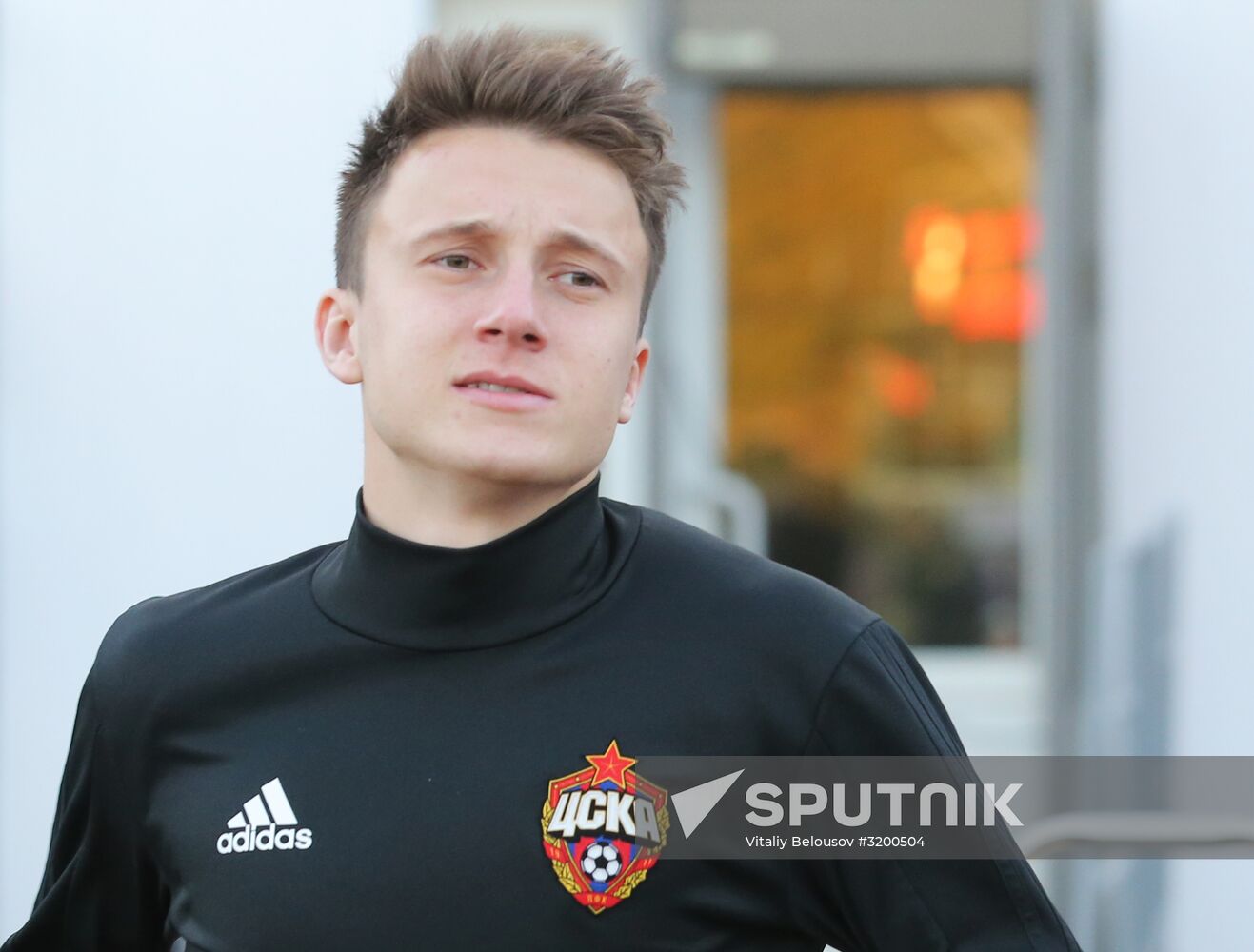 Football. UEFA Champions League. FC CSKA holds training session