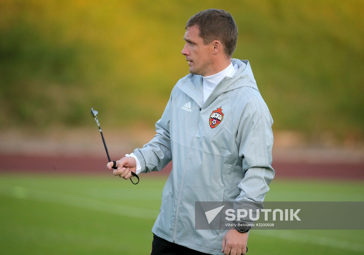 Football. UEFA Champions League. FC CSKA holds training session