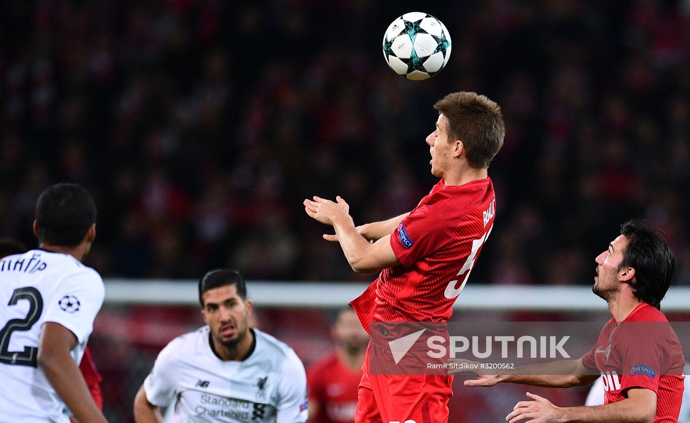 Football. Champions League. Spartak vs. Liverpool