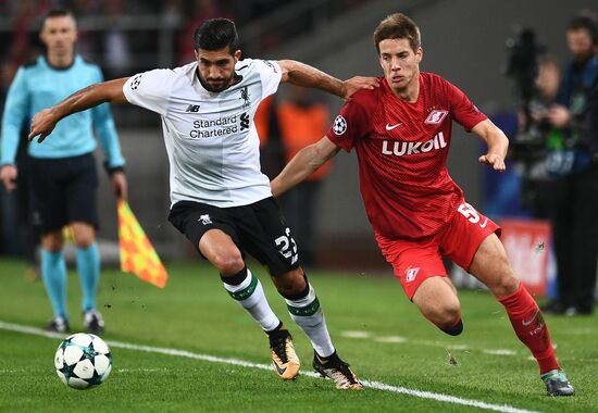 Football. Champions League. Spartak vs. Liverpool