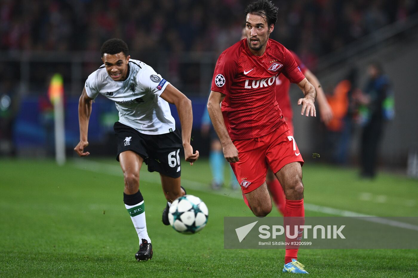 Football. Champions League. Spartak vs. Liverpool
