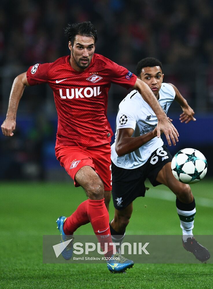 Football. Champions League. Spartak vs. Liverpool