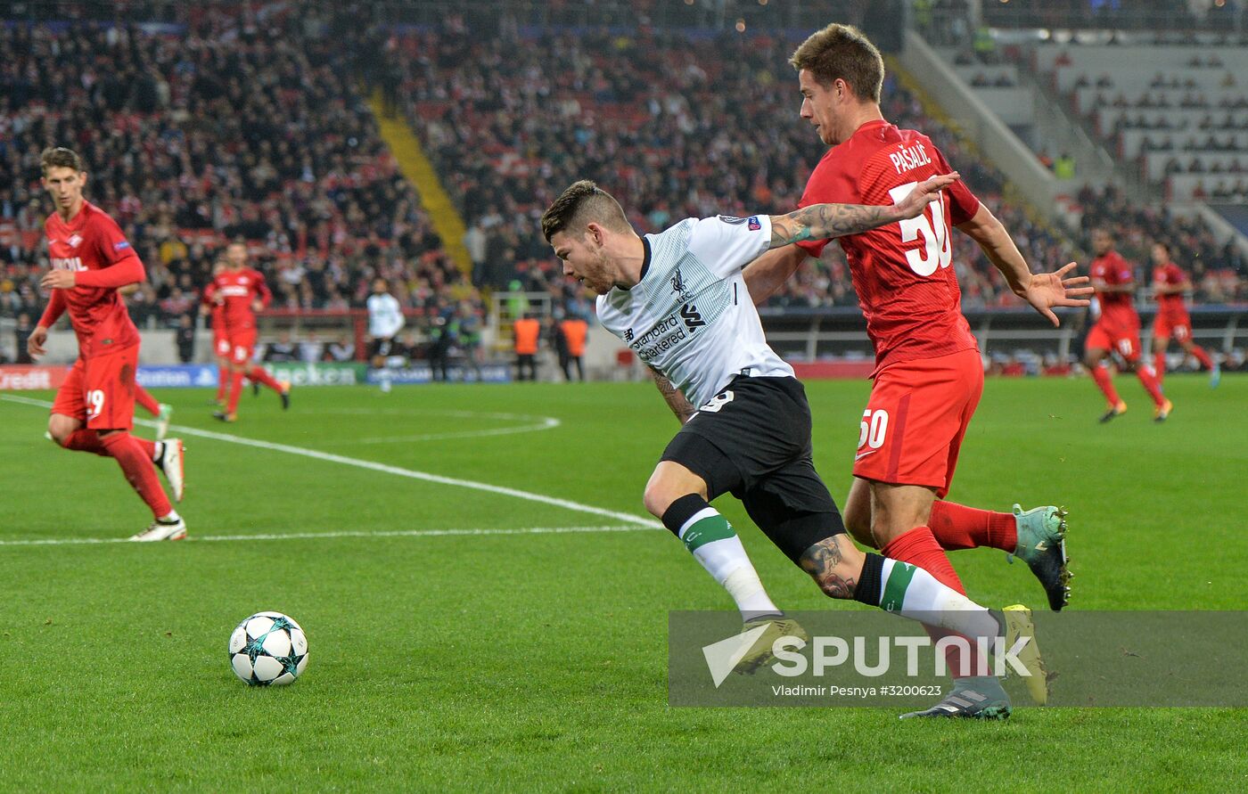 Football. Champions League. Spartak vs. Liverpool