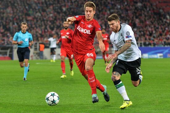 Football. Champions League. Spartak vs. Liverpool
