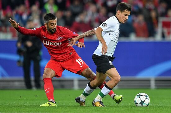 Football. Champions League. Spartak vs. Liverpool