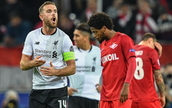 Football. Champions League. Spartak vs. Liverpool