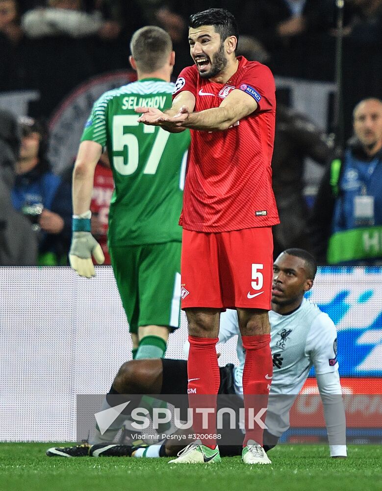 Football. Champions League. Spartak vs. Liverpool