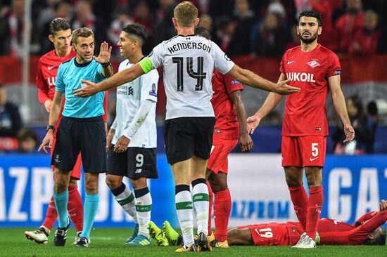 Football. Champions League. Spartak vs. Liverpool