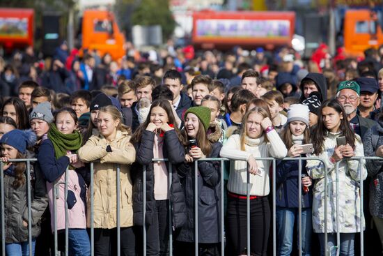 2018 FIFA World Cup trophy presentation in Ufa