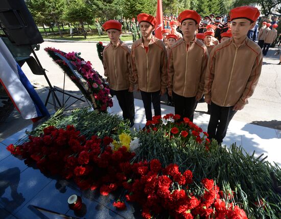 Memorial service for Lieutenant General Valery Asapov killed in Syria