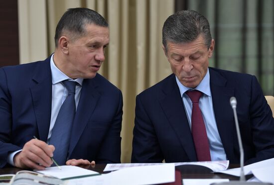 President Vladimir Putin holds meeting with Government members