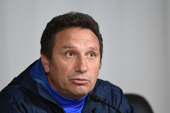 Football. UEFA Europa League. Real Sociedad's training session