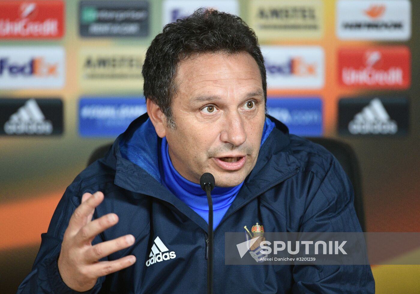 Football. UEFA Europa League. Real Sociedad's training session