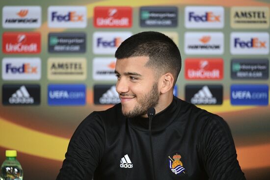 Football. UEFA Europa League. Real Sociedad's training session