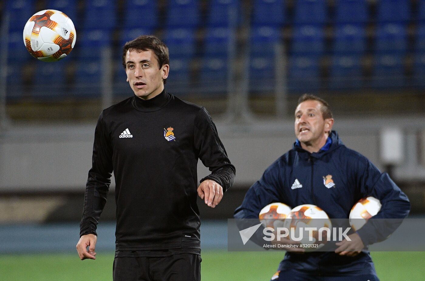 Football. UEFA Europa League. Real Sociedad's training session
