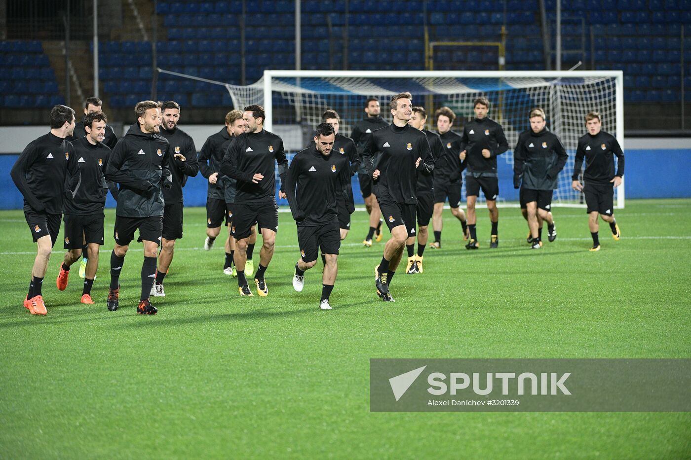 Football. UEFA Europa League. Real Sociedad's training session