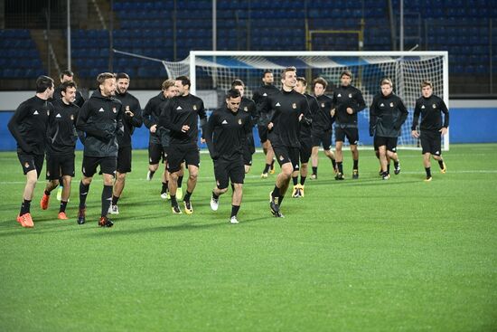 Football. UEFA Europa League. Real Sociedad's training session