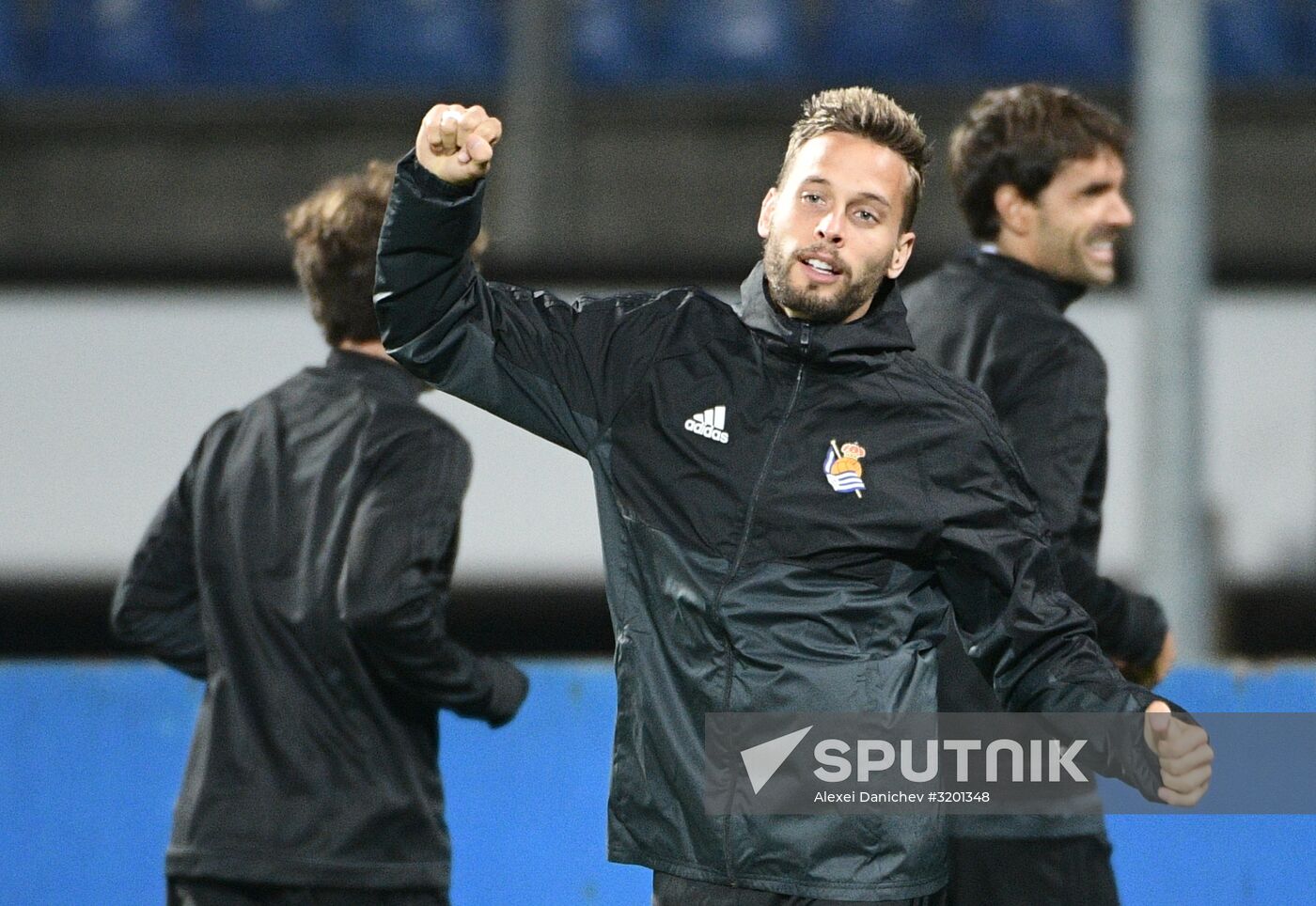 Football. UEFA Europa League. Real Sociedad's training session