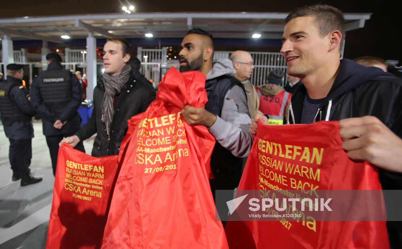 Football. UEFA Champions League. CSKA vs. Manchester United