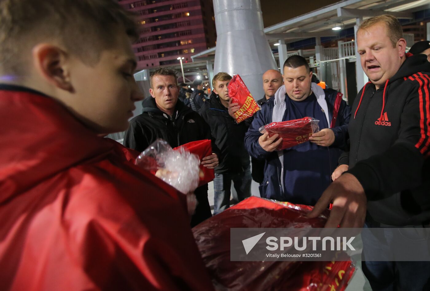 Football. UEFA Champions League. CSKA vs. Manchester United