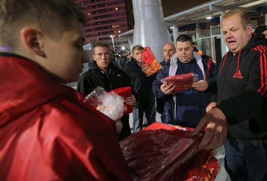 Football. UEFA Champions League. CSKA vs. Manchester United