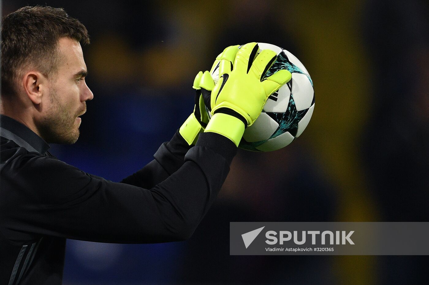 Football. UEFA Champions League. CSKA vs. Manchester United